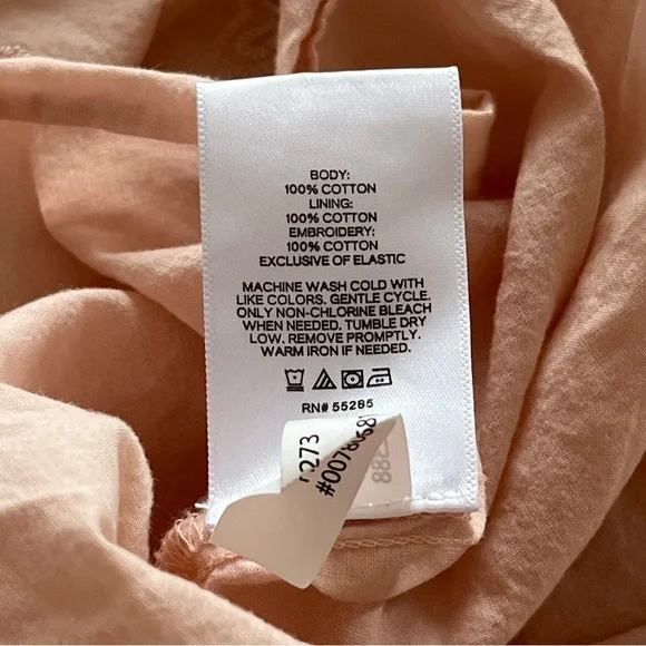 Express Embroidered Cotton Ruffle Mini Dress - Picture 8 of 8